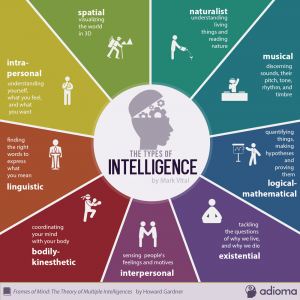 9 Types Of Intelligence – Infographic
